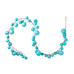 Vickerman N222832 10' Baby Blue Pearl Branch Ball Wire Garland.