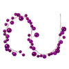 Vickerman N222870 10' Fuchsia Pearl Branch Ball Wire Garland.