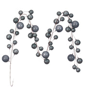Vickerman N222887 10' Pewter Pearl Branch Ball Wire Garland 10' Long And Hook For Easy Hanging.
