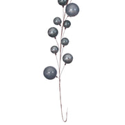 Vickerman N222887 10' Pewter Pearl Branch Ball Wire Garland 10' Long And Hook For Easy Hanging.