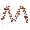 Vickerman N222888 10' Copper Pearl Branch Ball Wire Garland.