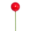 Vickerman N222903PV 3" X 18" Red Pearl Ball Ornament Stick 12 Per Bag.