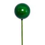 Vickerman N222904PV 3" X 18" Green Pearl Ball Ornament Stick 12 Per Bag.