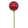 Vickerman N222919PV 3" X 18" Wine Pearl Ball Ornament Stick 12 Per Bag.