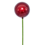 Vickerman N222919PV 3" X 18" Wine Pearl Ball Ornament Stick 12 Per Bag.