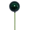 Vickerman N222974PV 3" X 18" Midnight Green Pearl Ball Ornament Stick 12 Per Bag.