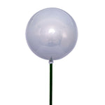 Vickerman N223107PV 4" X 18" Silver Pearl Ball Ornament Stick 6 Per Bag.