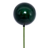Vickerman N223174PV 4" X 18" Midnight Green Pearl Ball Ornament Stick 6 Per Bag.