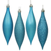 Vickerman N500112 5.5" Turquoise Finial Drop Christmas Ornament Assorted 4 Finish 8 Per Pack