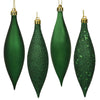 Vickerman N500124 5.5" Emerald Finial Drop Christmas Ornament Assorted 4 Finish 8 Per Pack