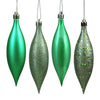 Vickerman N500144 5.5" Sea Foam Finial Drop Christmas Ornament Assorted 4 Finish 8 Per Pack
