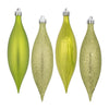 Vickerman N500173 5.5" Lime Finial Drop Christmas Ornament Assorted 4 Finish 8 Per Pack