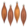 Vickerman N500188 5.5" Copper Finial Drop Christmas Ornament Assorted 4 Finish 8 Per Pack