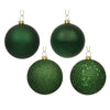 Vickerman N591524BX 6" Emerald 4-Finish Ball Ornament Assortment 4 Per Box