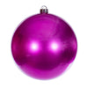 Vickerman N590859DCV 3" Hot Pink Candy Ball Ornament 12 Per Bag.