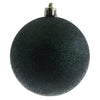 Vickerman N590874DG 3" Midnight Green Glitter Ball Ornament 12 Per Bag