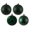Vickerman N590874 3" Midnight Green 4-Finish Ball Ornament Assortment 16 Per Box