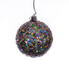 Vickerman N590899DQ 3" Multi-Color Sequin Glitter Ball Christmas Ornament 12 Pieces Per Bag