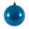 Vickerman N591002DCV 4" Blue Candy Ball Ornament 6 Per Bag