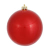 Vickerman N591503DCV 6" Red Candy Ball Ornament 4 Per Bag