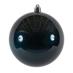 Vickerman N591031DCV 4" Midnight Blue Candy Ball Ornament 6 Per Bag