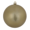 Vickerman N591038DCV 4" Champagne Candy Ball Ornament 6 Per Bag