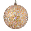 Vickerman N591099DQ 4" Multi-Color Sequin Glitter Ball Christmas Ornament 6 Pieces Per Bag