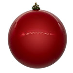 Vickerman N591203DPV 4.75" Red Pearl Uv Drilled Ball Ornament 4 Per Bag.
