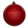 Vickerman N591503DPV 6" Red Pearl Ball Ornament 4 Per Bag.