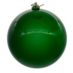 Vickerman N592004DPV 8" Green Pearl Uv Drilled Ball Ornament 1 Per Bag.