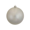 Vickerman N591507DCV 6" Silver Candy Ball Ornament 4 Per Bag