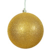 Vickerman N591208DG 4.75" Gold Glitter Ball Ornament 4 Per Bag