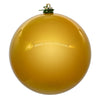 Vickerman N591508DPV 6" Gold Pearl Uv Drilled Ball Ornament 4 Per Bag.