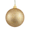 Vickerman N591008DQ 4" Gold Sequin Ball Ornament 6 Per Bag
