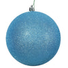 Vickerman N592512DG 10" Turquoise Glitter Ball Ornament