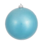 Vickerman N591512DCV 6" Turquoise Candy Ball Ornament 4 Per Bag