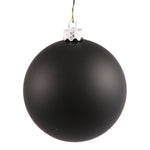 Vickerman N593017DMV 12" Black Matte Ball Ornament