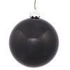 Vickerman N593017DSV 12" Black Shiny Ball Ornament