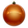 Vickerman N592518DPV 10" Burnish Orange Pearl Uv Drilled Ball Ornament 1 Per Bag.