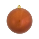 Vickerman N593018DCV 12" Burnished Orange Candy Ball Ornament