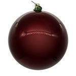 Vickerman N591519DPV 6" Wine Pearl Uv Drilled Ball Ornament 4 Per Bag.