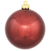 Vickerman N591219DSV 4.75" Wine Shiny Ball Ornament 4 Per Bag