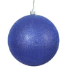 Vickerman N591522DG 6" Cobalt Glitter Ball Ornament 4 Per Bag