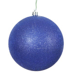 Vickerman N593022DG 12" Cobalt Glitter Ball Ornament