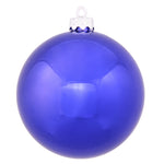 Vickerman N592522DSV 10" Cobalt Shiny Ball Ornament