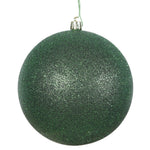 Vickerman N593024DG 12" Emerald Glitter Ball Ornament