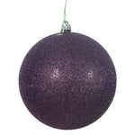 Vickerman N593026DG 12" Plum Glitter Ball Ornament