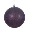 Vickerman N591226DG 4.75" Plum Glitter Ball Ornament 4 Per Bag