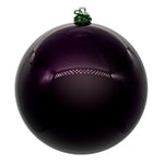 Vickerman N591226DPV 4.75" Plum Pearl Uv Drilled Ball Ornament 4 Per Bag.