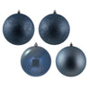 Vickerman N591229A 4.75" Periwinkle 4-Finish Ball Ornament Assortment 4 Per Box